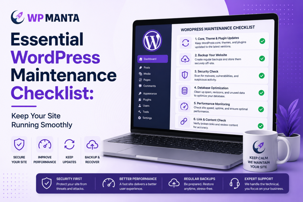 Essential WordPress Maintenance Checklist Keep Your Site Running Smoothly