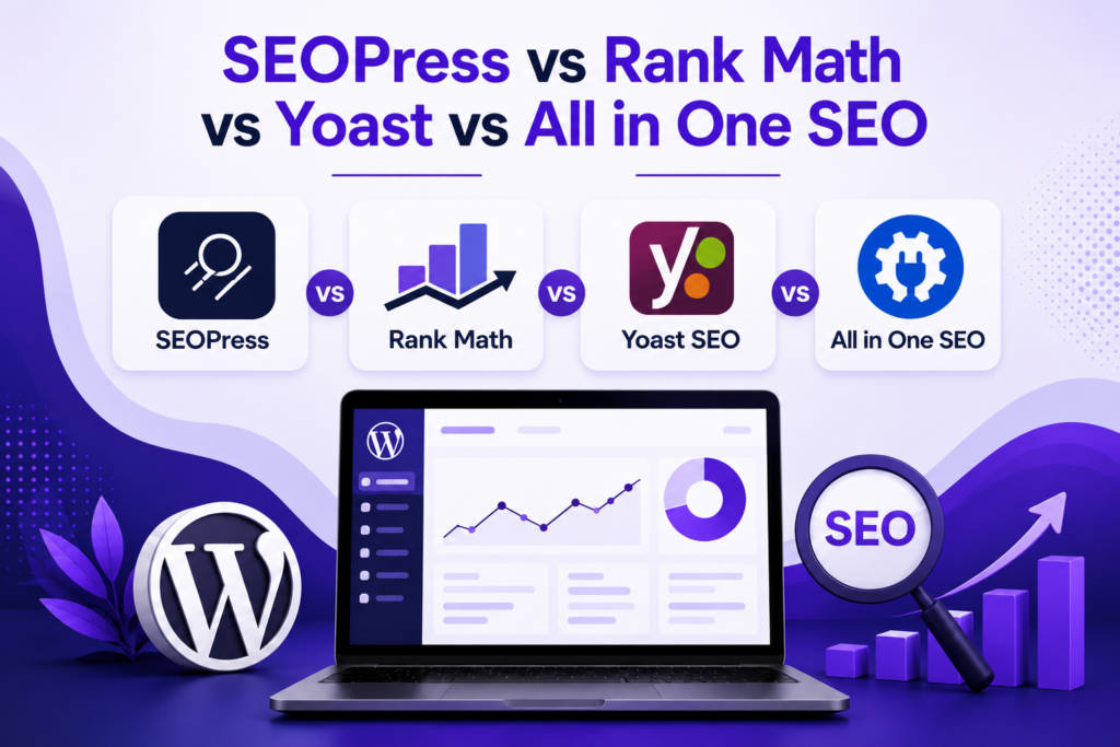 SEOPress vs Rank Math vs Yoast vs All in One SEO