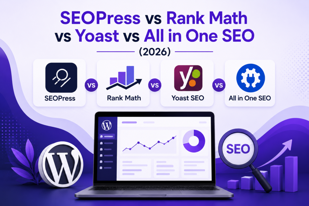 SEOPress vs Rank Math vs Yoast vs All in One SEO (2026)