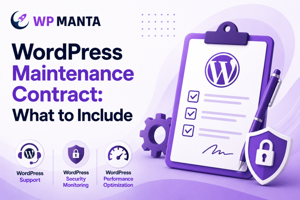 WordPress Maintenance Contract What to Include